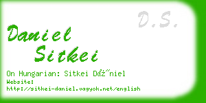 daniel sitkei business card